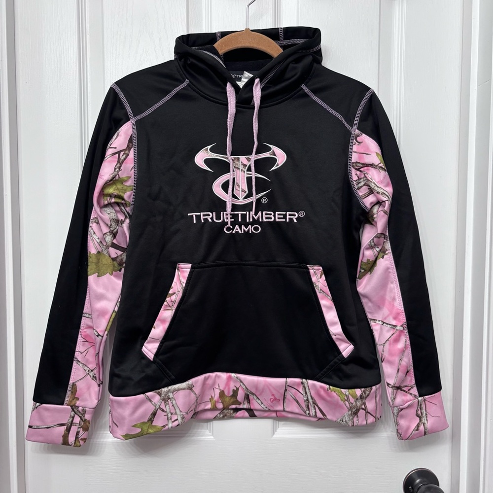 Black Pink Camo Hoodie | TrueTimber Size S